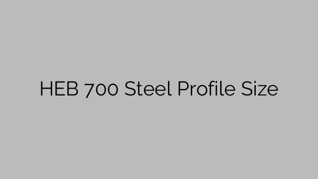 HEB 700 Steel Profile  Size
