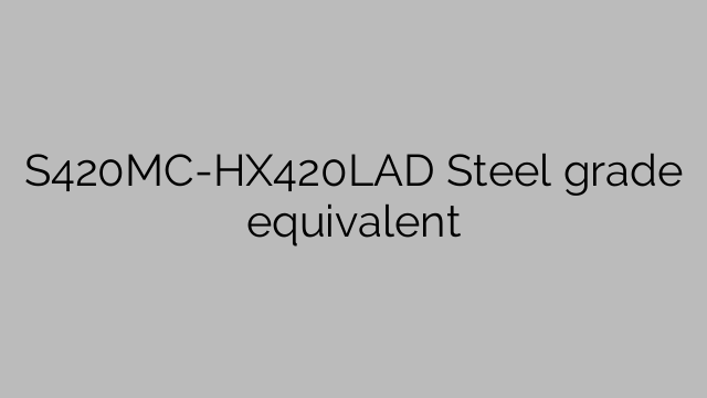 S420MC-HX420LAD Steel grade equivalent