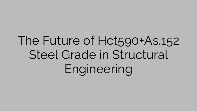 The Future of Hct590+As.152 Steel Grade in Structural Engineering