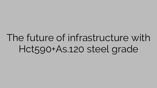 The future of infrastructure with Hct590+As.120 steel grade