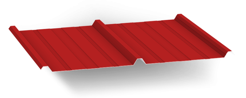 Red Corrugated Steel sheet